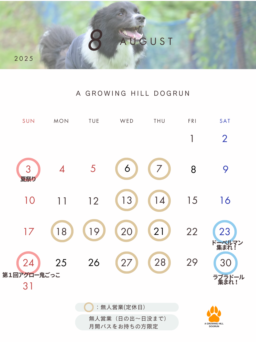 A　Growing　Hill　ドッグラン