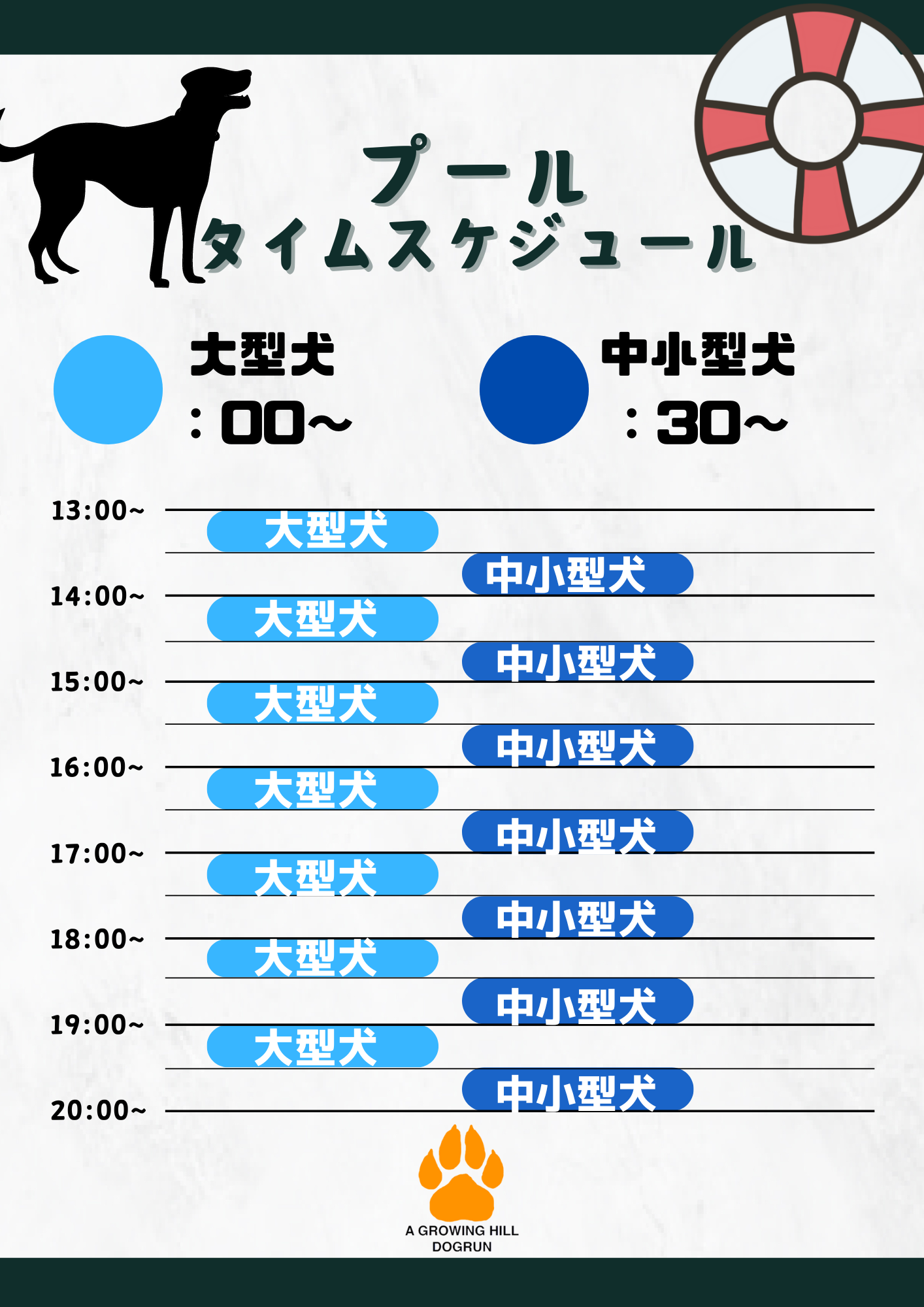 A Growing Hill Dogrun ドッグラン プール